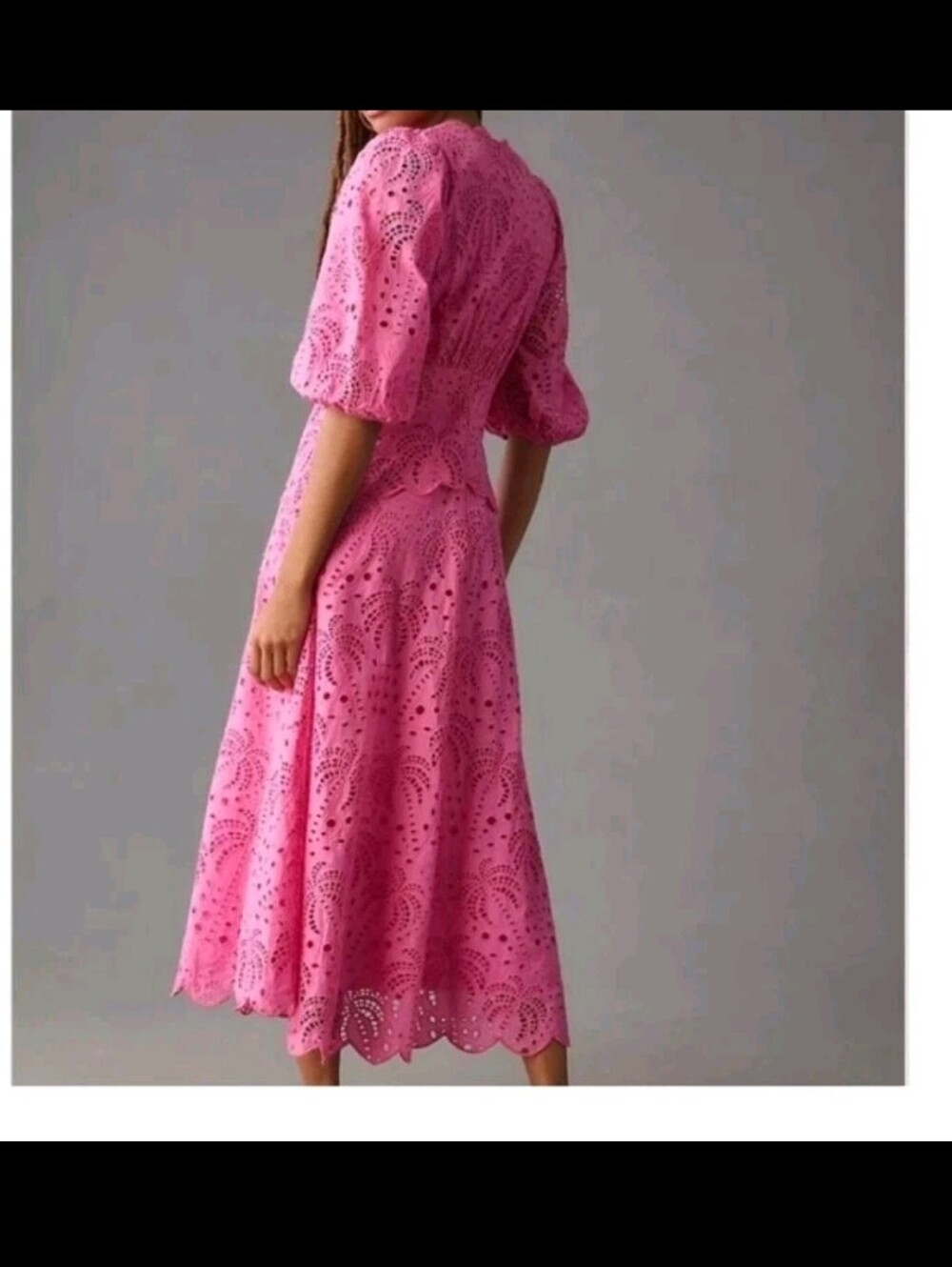 Farm Rio Pink Richilieur Mididress - Picture 4 of 7